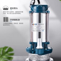 潜水泵220V不锈钢清水小型高扬程排370W/一寸清水泵